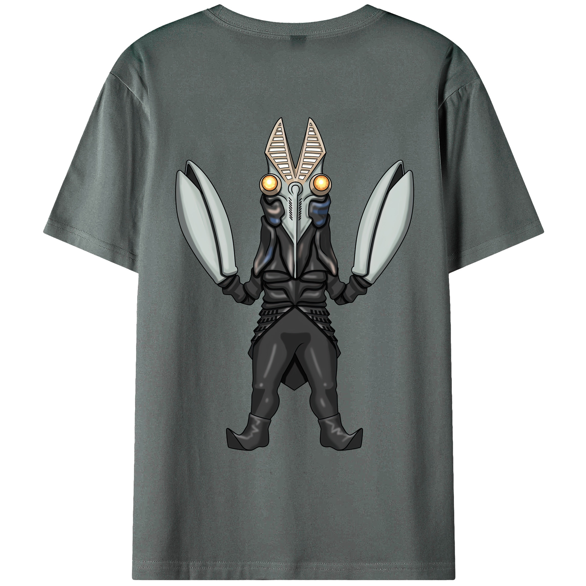 （画像用） ウルトラマン Ultraman 綿100％ メンズ半袖Tシャツ（バックプリント） 通気性